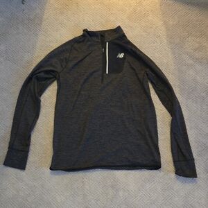 New Balance Charcoal Quarter-Zip Pullover